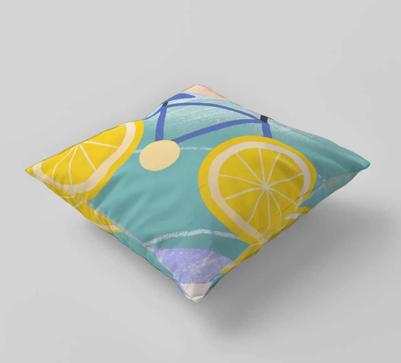 Bicicletta con ruote di limone cuscino da LOYAL SHOP