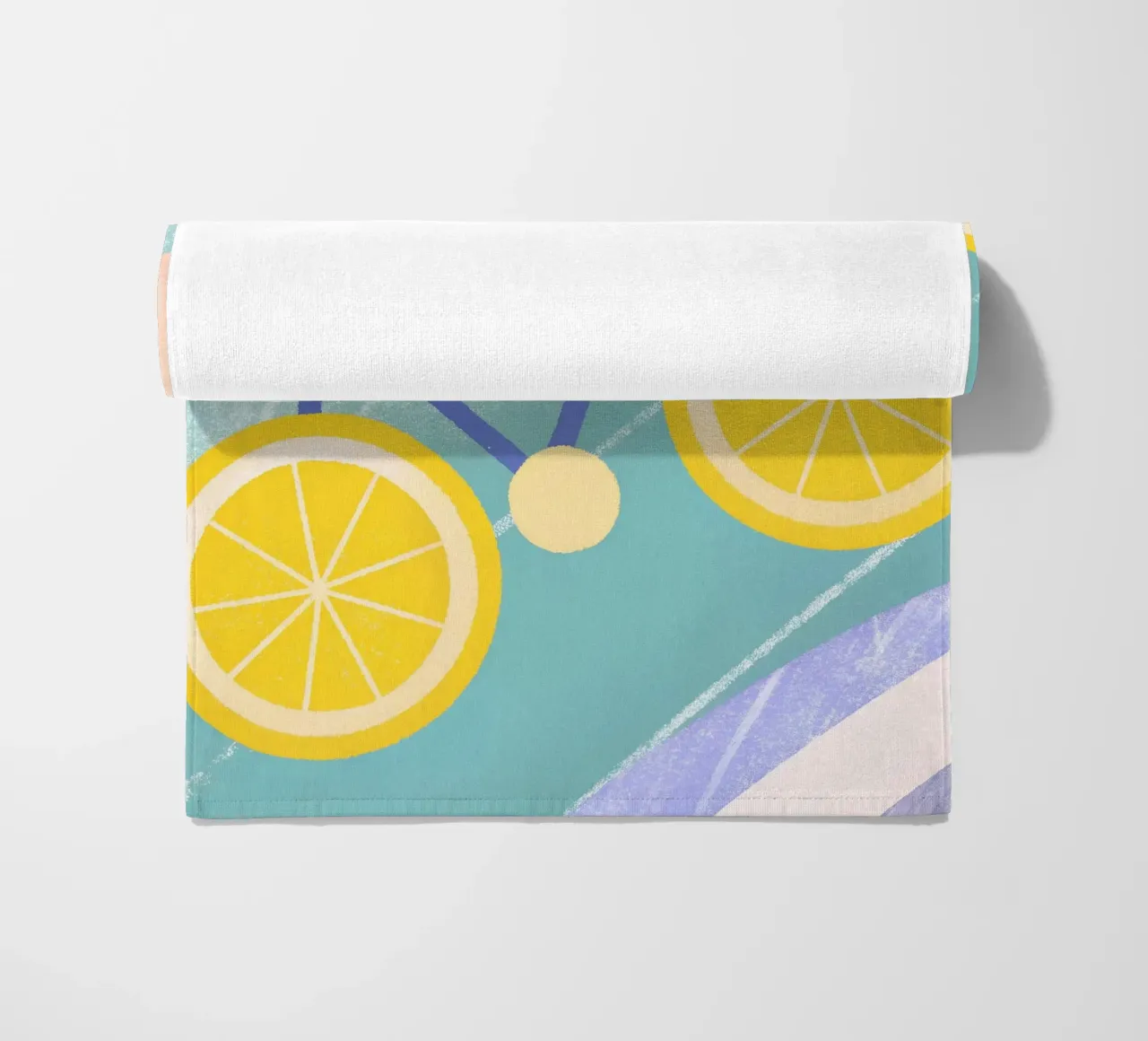 Bicicletta con ruote di limone telo mare da LOYAL SHOP