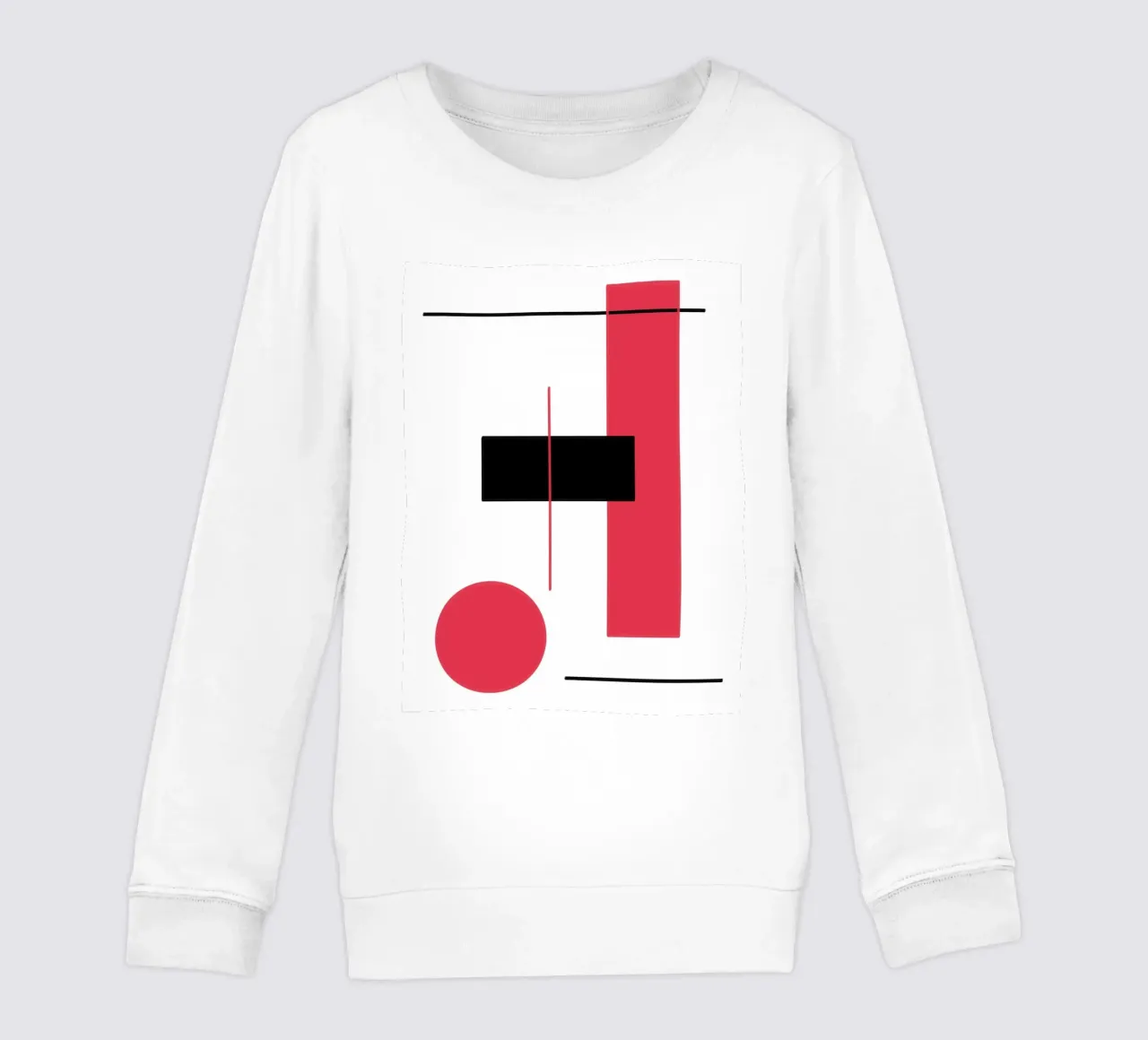 Design grafico in rosso e nero felpa bambino da BenCoStyle