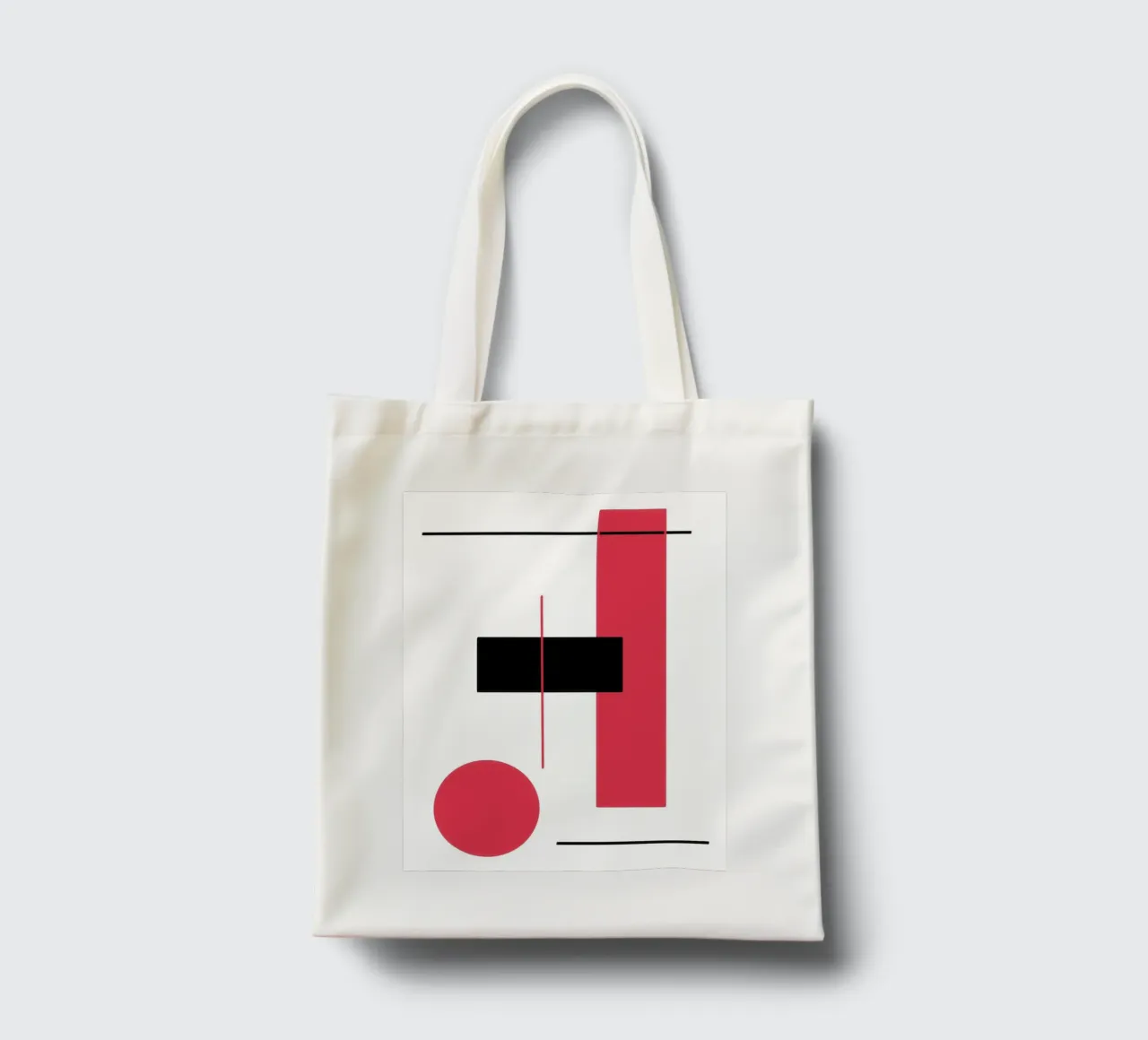 Design graphique en rouge et noir tote bag de BenCoStyle