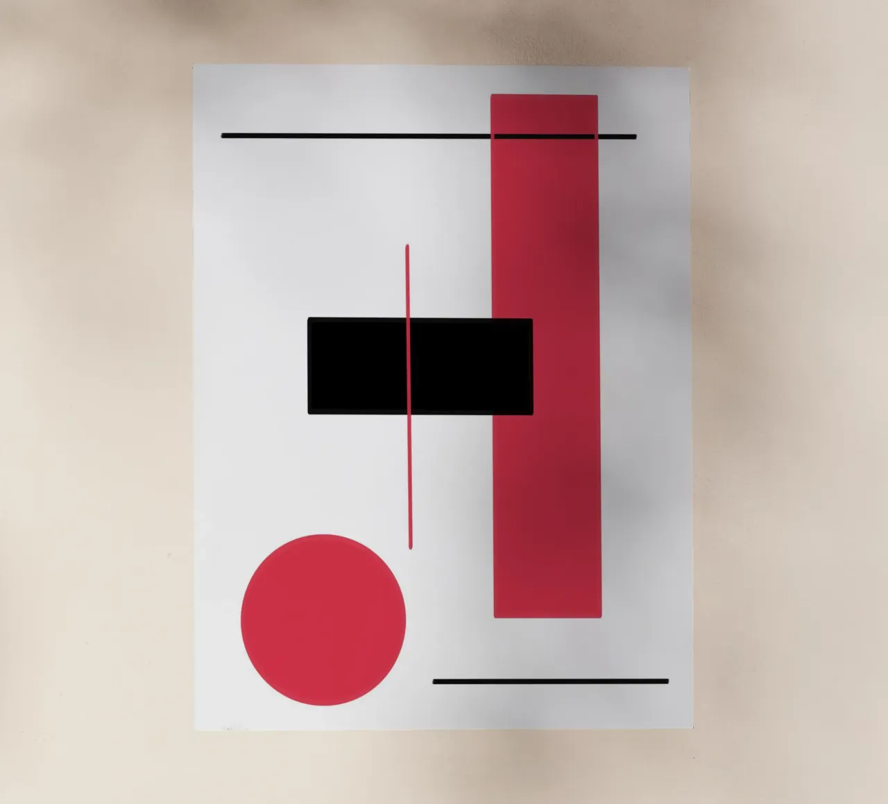 Design grafico in rosso e nero pellicola backlit da BenCoStyle