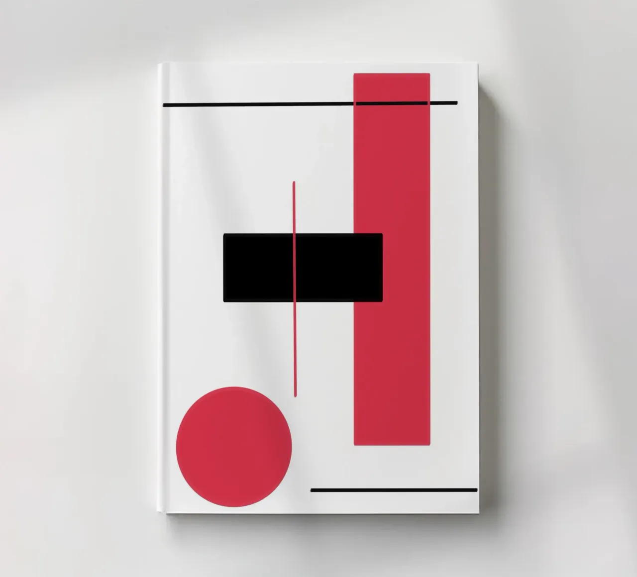 Design grafico in rosso e nero diario da BenCoStyle