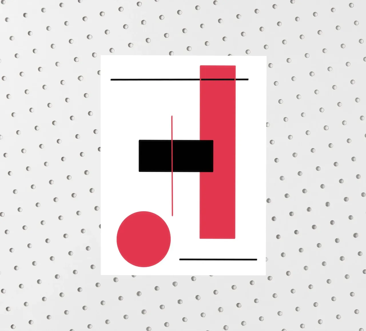 Design grafico in rosso e nero adesivo da BenCoStyle
