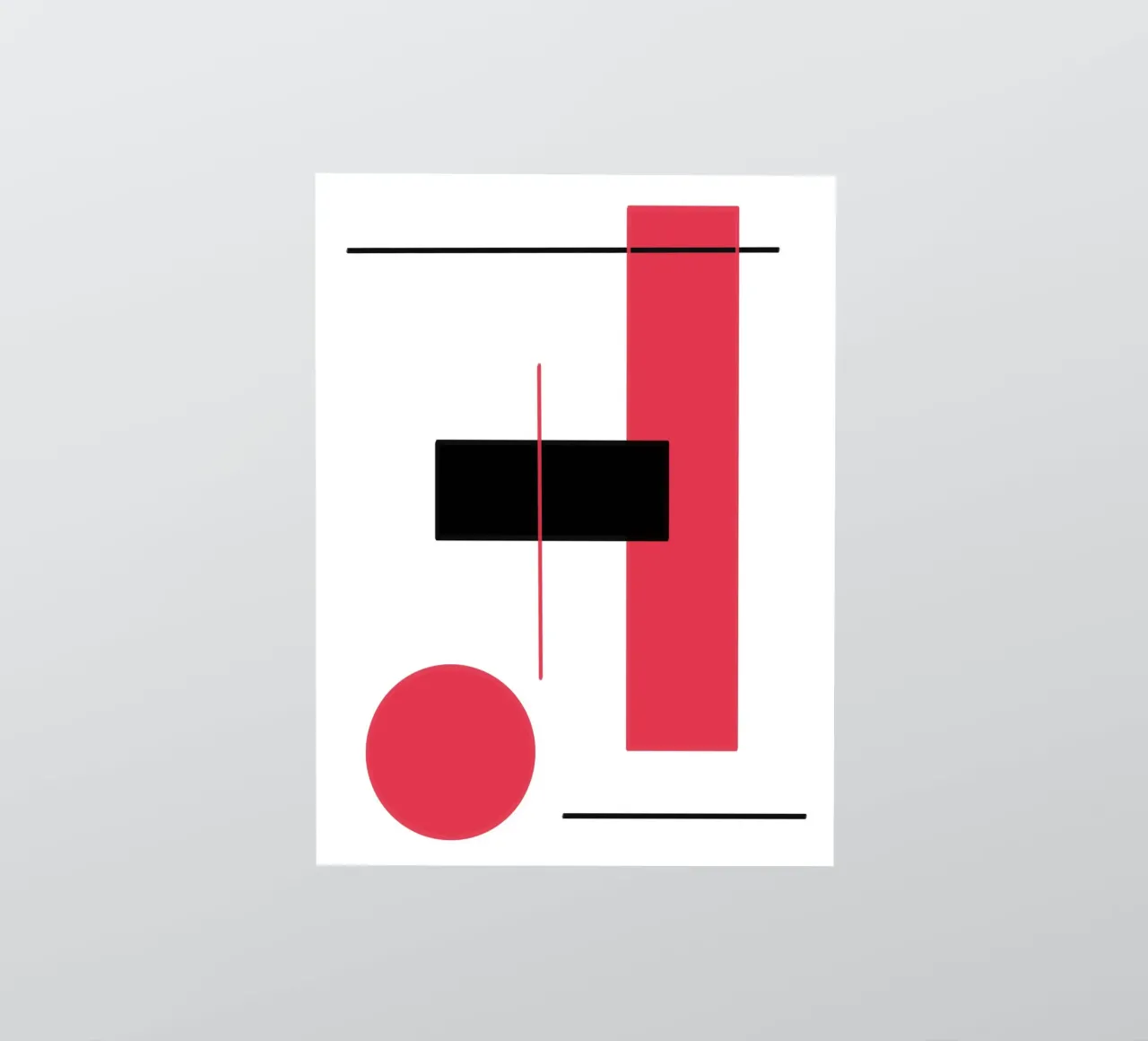 Design grafico in rosso e nero adesivo da BenCoStyle