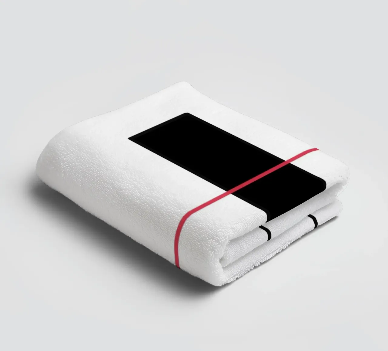 Graphic design in red and black towel by BenCoStyle