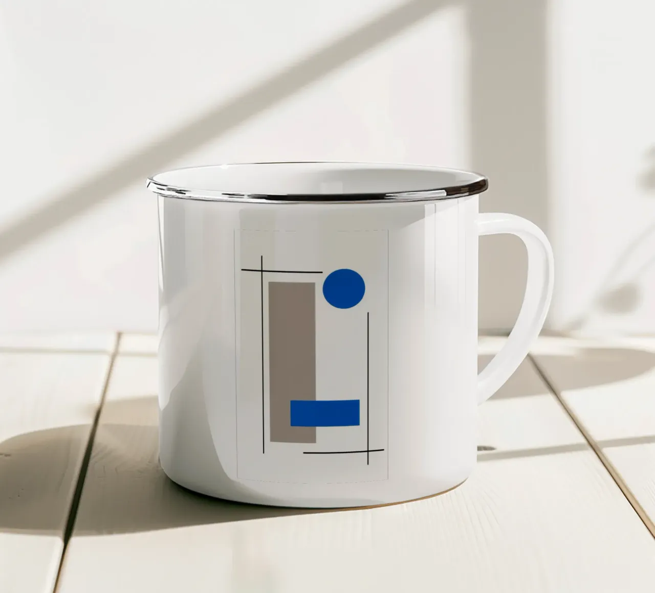 Elementi grafici tazza in smalto da BenCoStyle