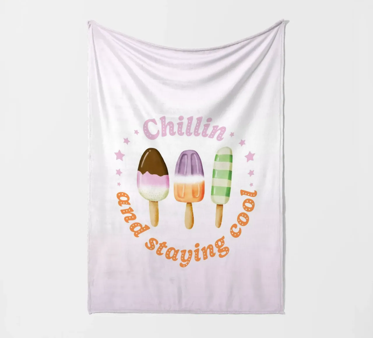 Stare al fresco. Sommer und Eis. coperta in pile da CalliLetters