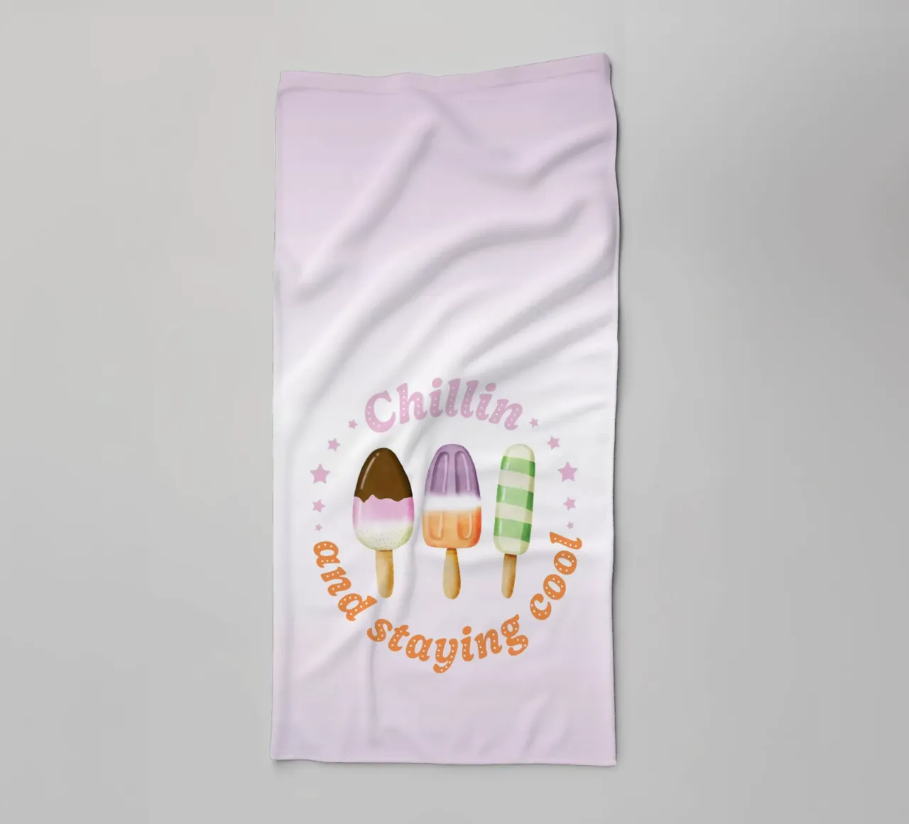Stare al fresco. Sommer und Eis. asciugamano da bagno da CalliLetters