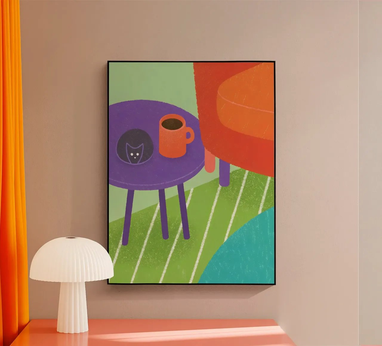 Katten en koffie acryl van LOYAL SHOP