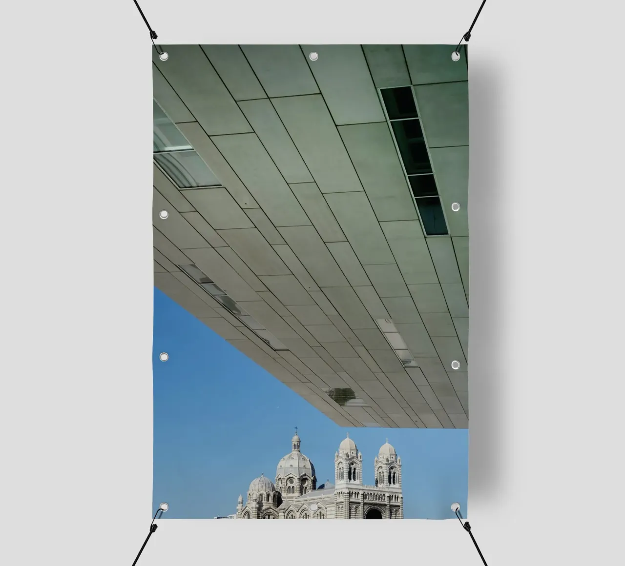Chiesa di Marsiglia, Francia telo in pvc da art picture