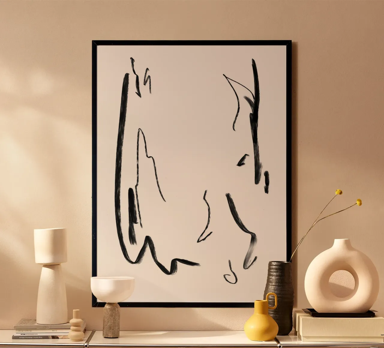 Faccia da basso poster con telaio in alluminio da Studio B