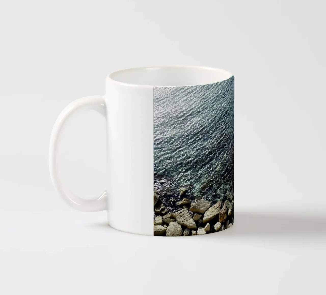 Spiaggia di pietra a Marsiglia, Francia - Provenza tazza in ceramica da art picture