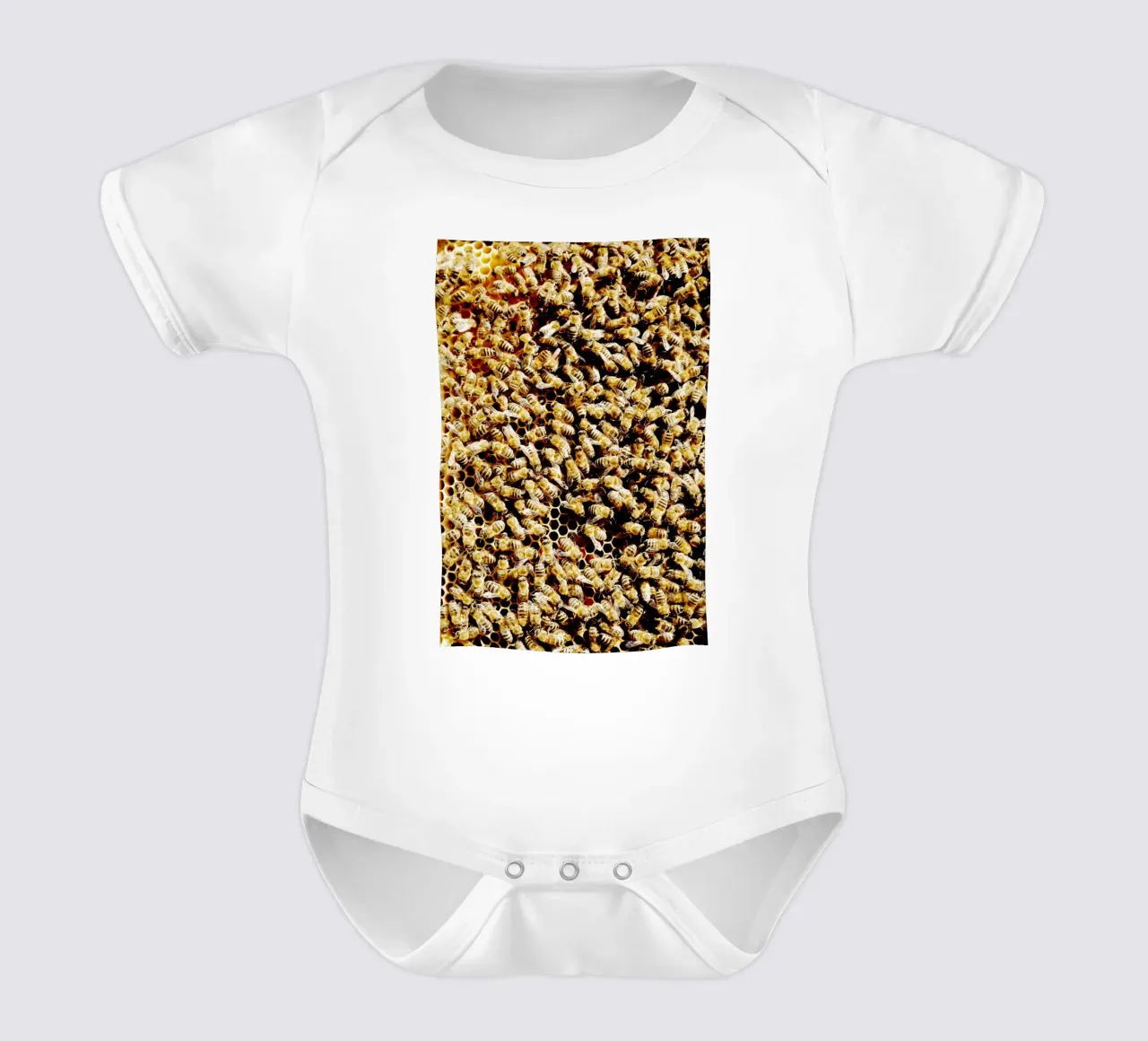 Api in favo (Alta Baviera) body neonato maniche corte da art picture