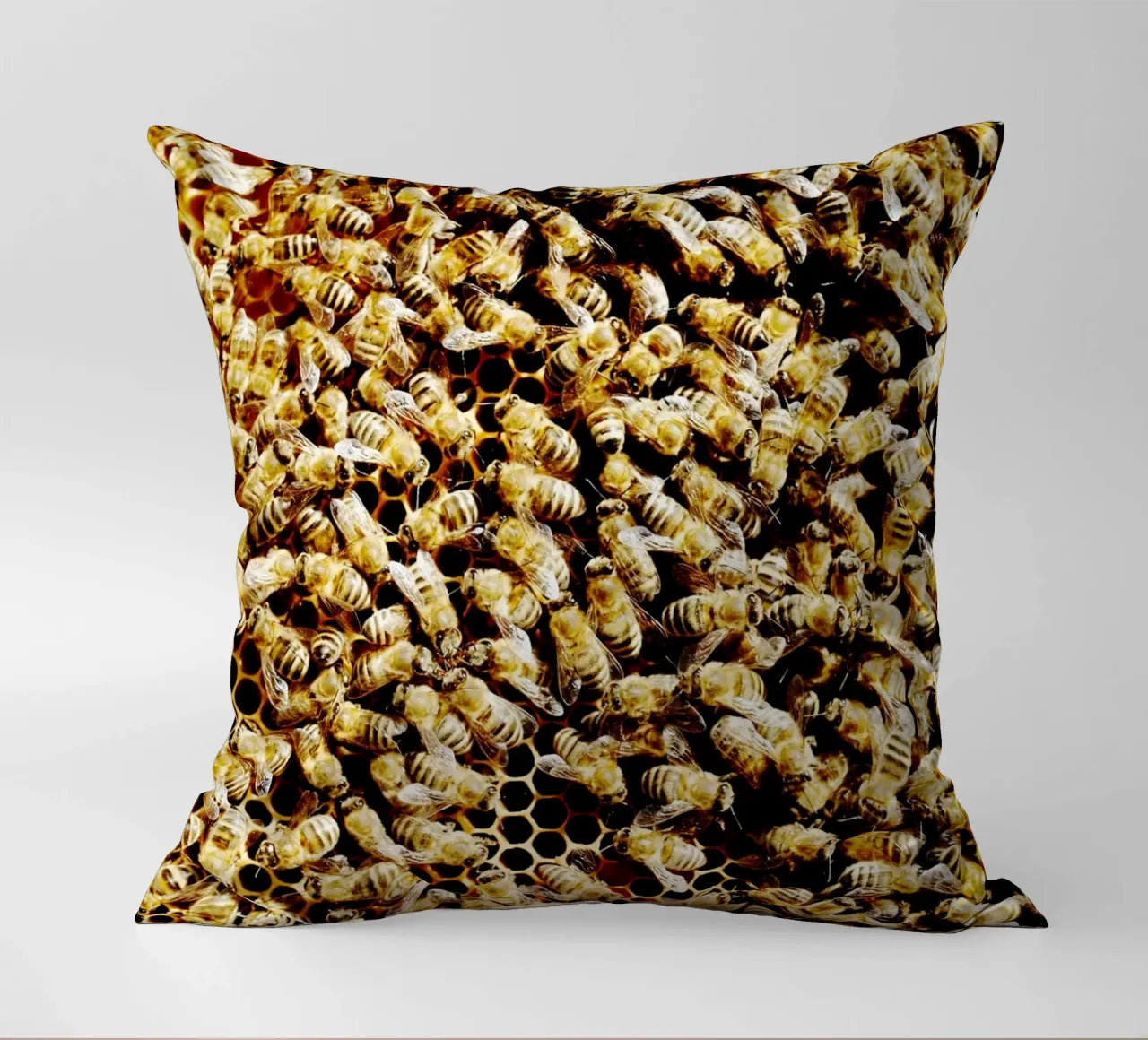 Bienen in Honigwabe (Oberbayern) Kissen von art picture