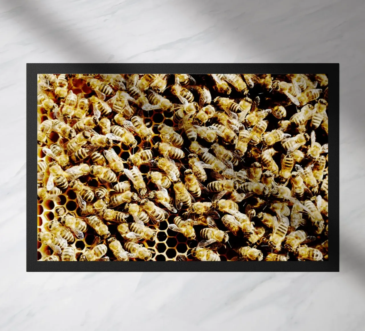 Abeilles en rayon de miel (Haute-Bavière) paillasson de art picture