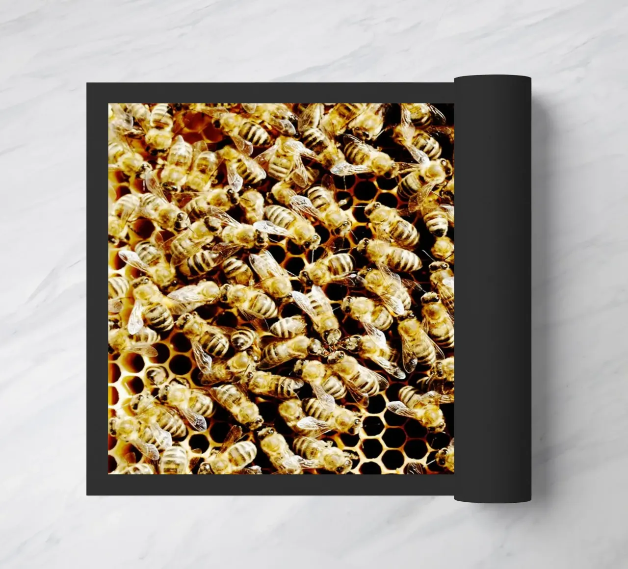 Abeilles en rayon de miel (Haute-Bavière) paillasson de art picture