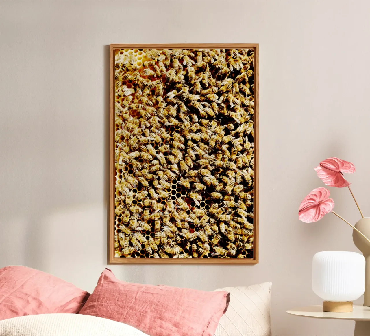 Api in favo (Alta Baviera) alluminio dibond da art picture