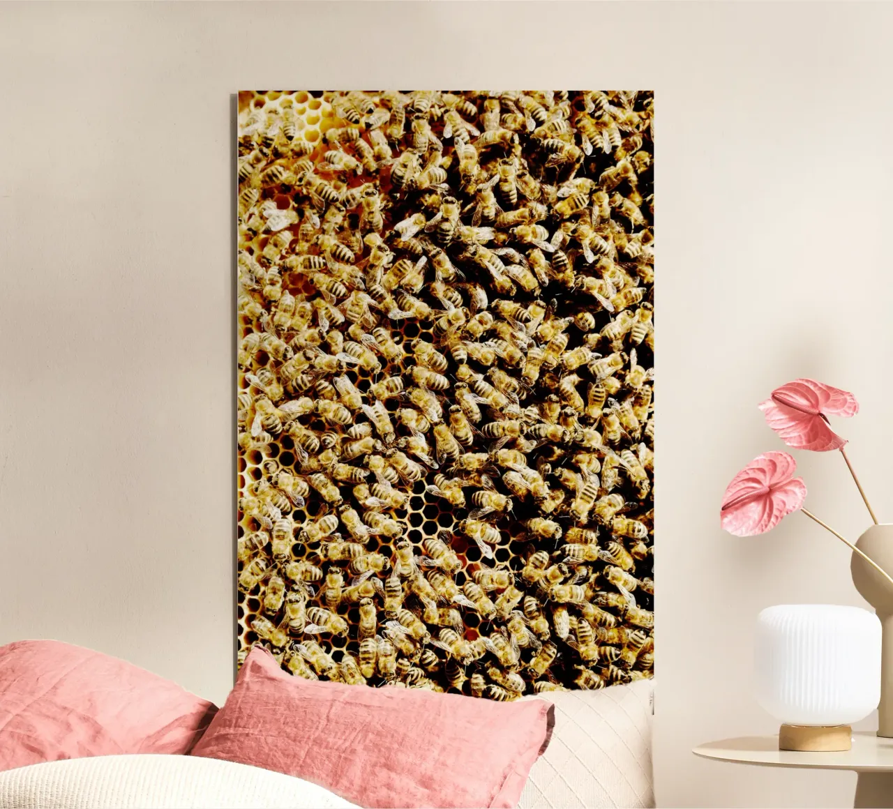 Api in favo (Alta Baviera) alluminio dibond da art picture