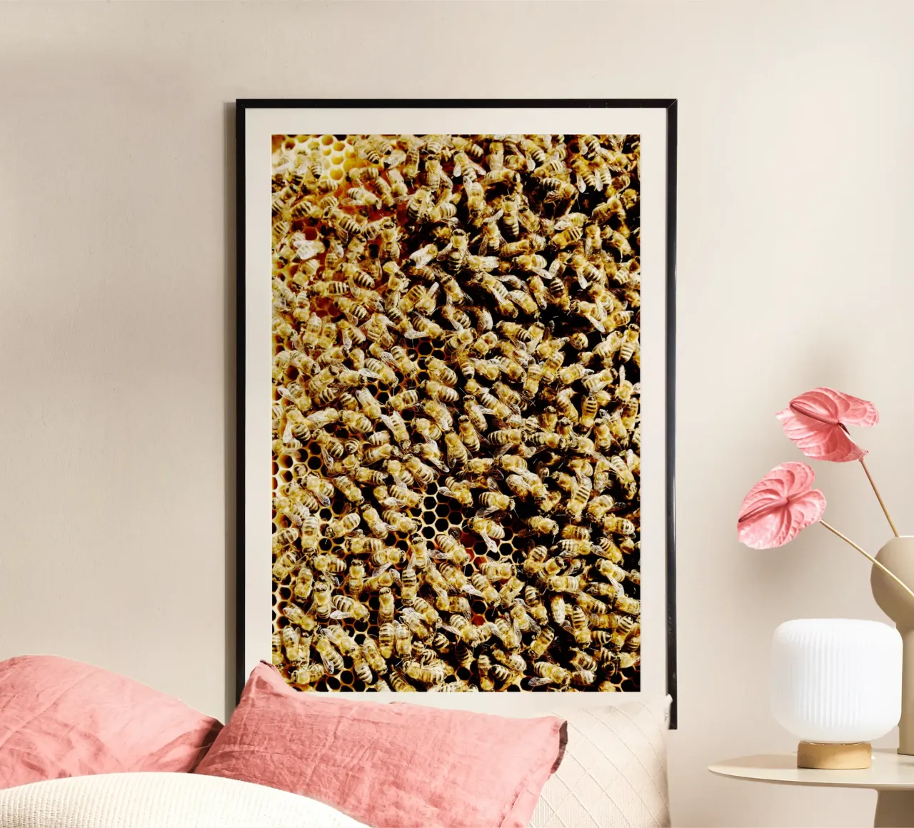 Api in favo (Alta Baviera) carta hahnemühle da art picture