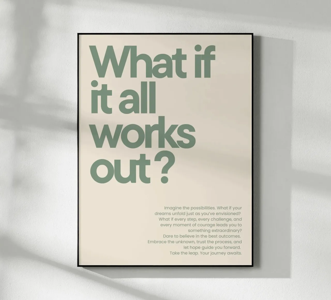 What if it all works out? metacrilato de NoordalLiving