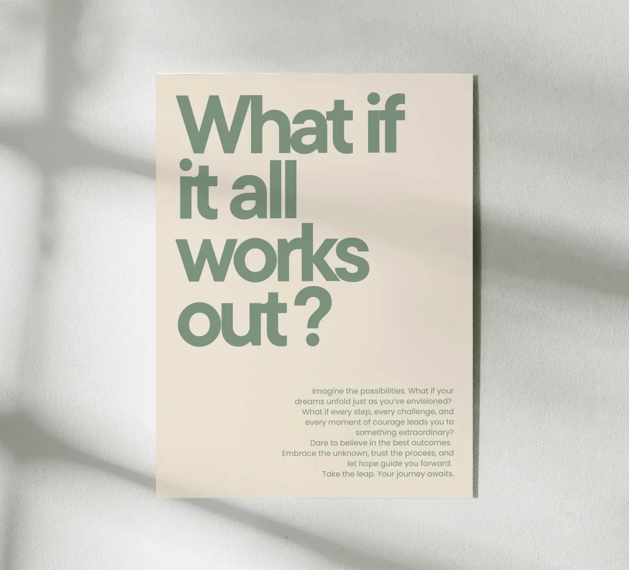 What if it all works out? metacrilato de NoordalLiving