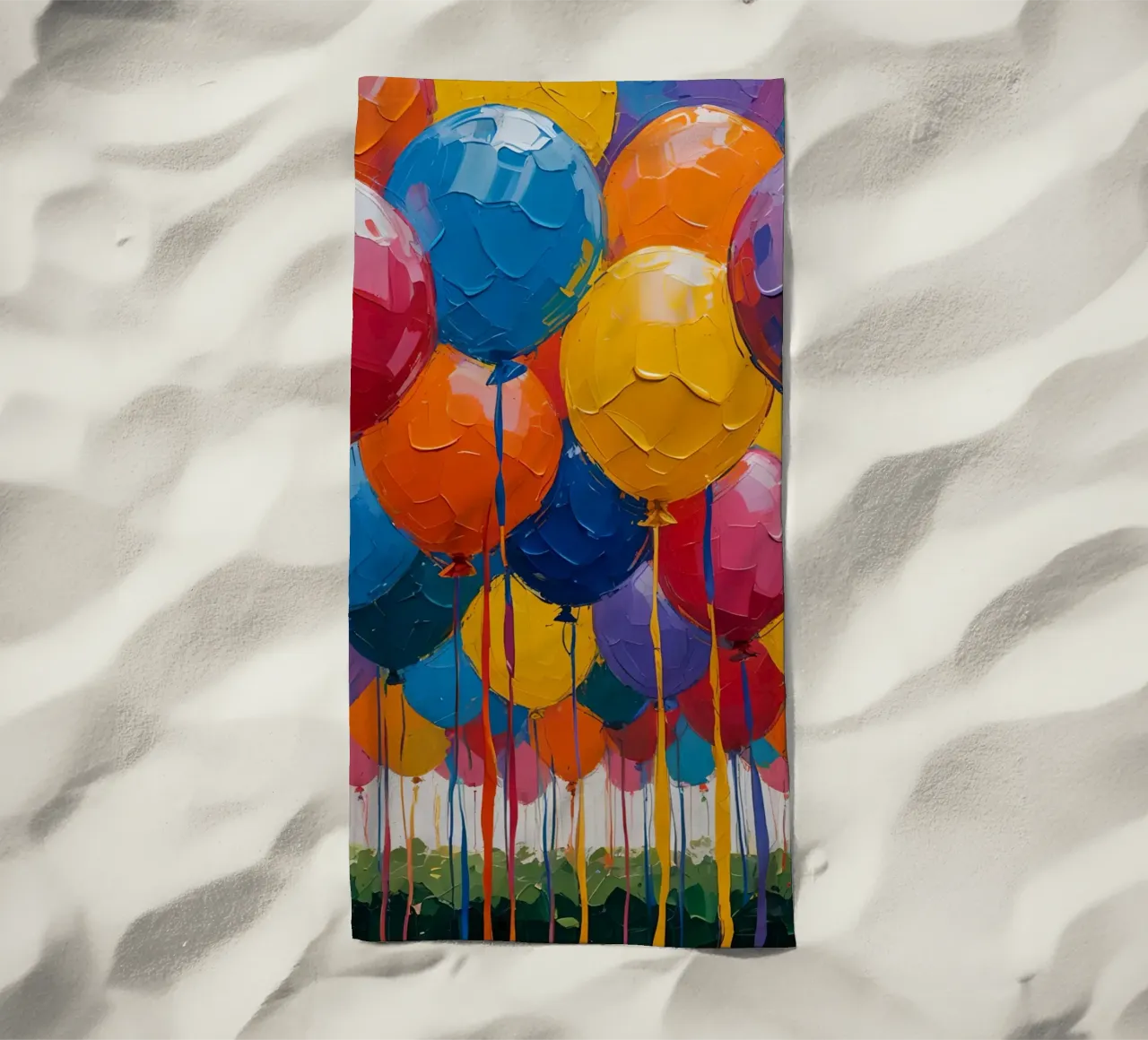 Cocktail splash con guarnizione di frutta e ghiaccio telo mare da DesignDoodle