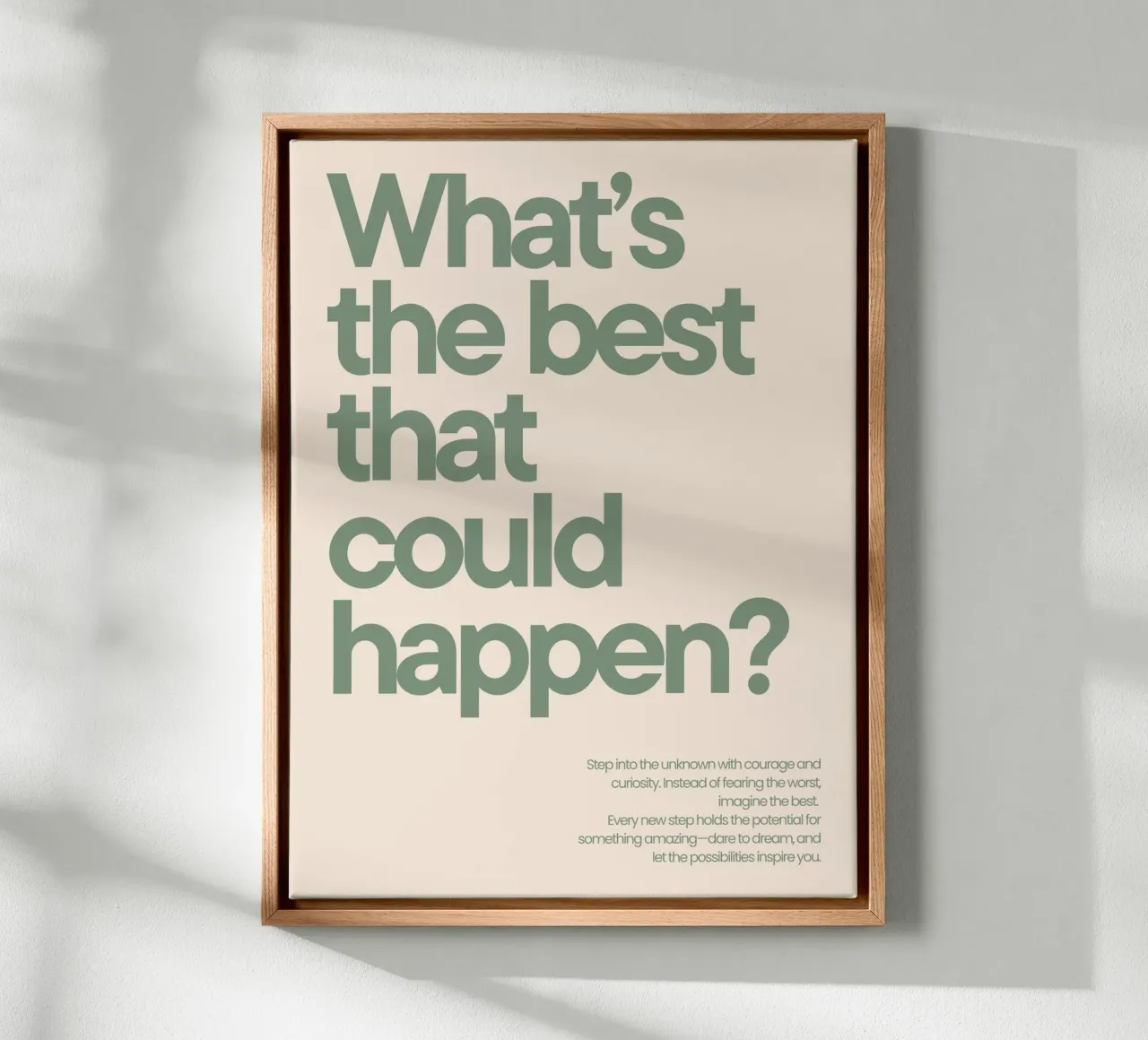 What's the best that could happen? tela da NoordalLiving