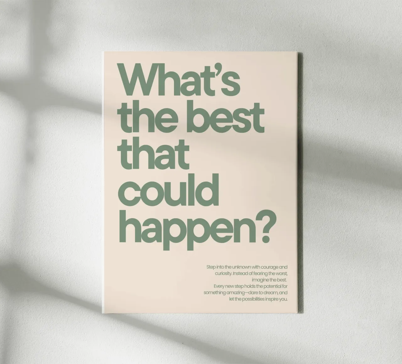 What's the best that could happen? tela da NoordalLiving