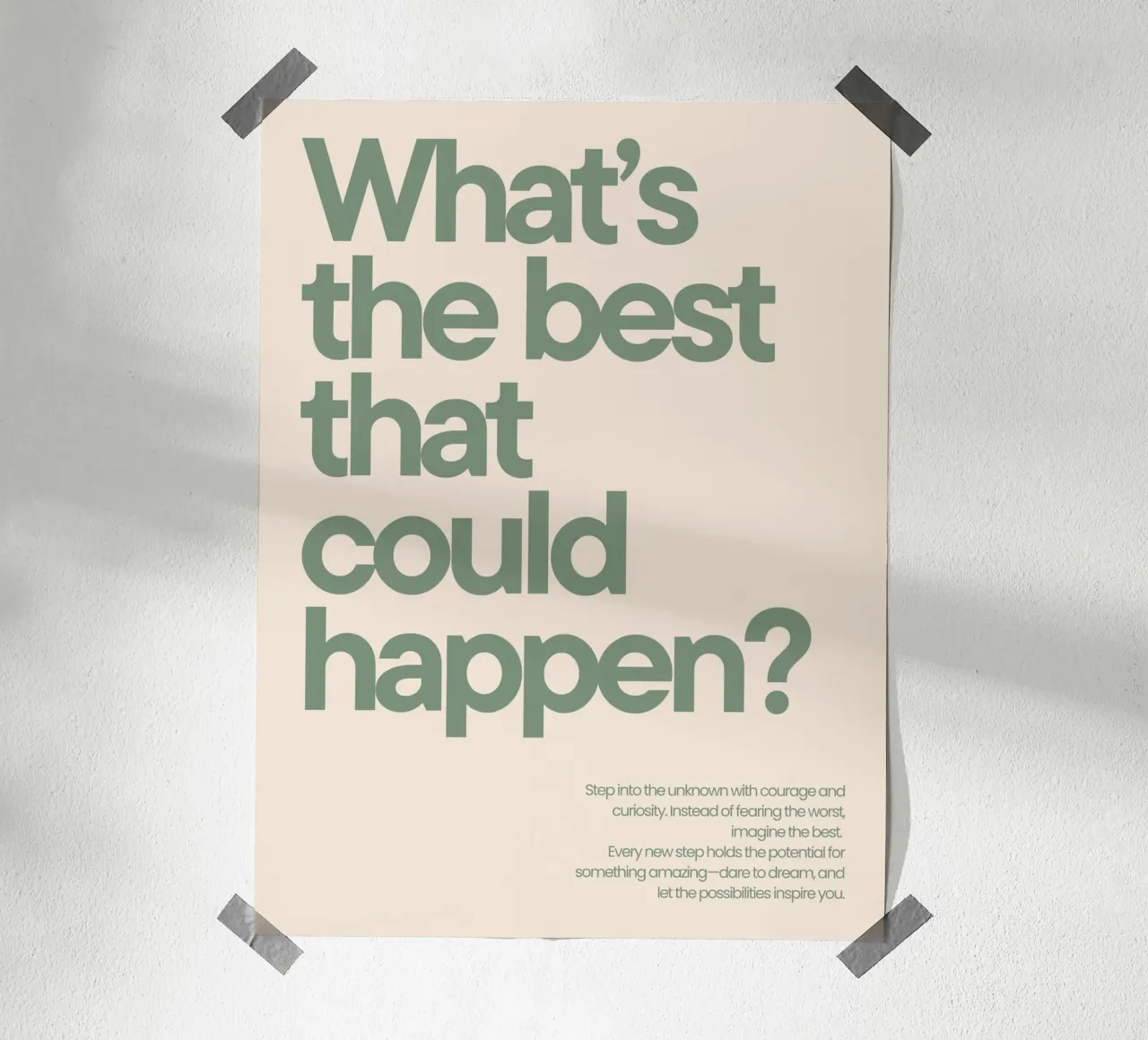 What's the best that could happen? carta hahnemühle da NoordalLiving