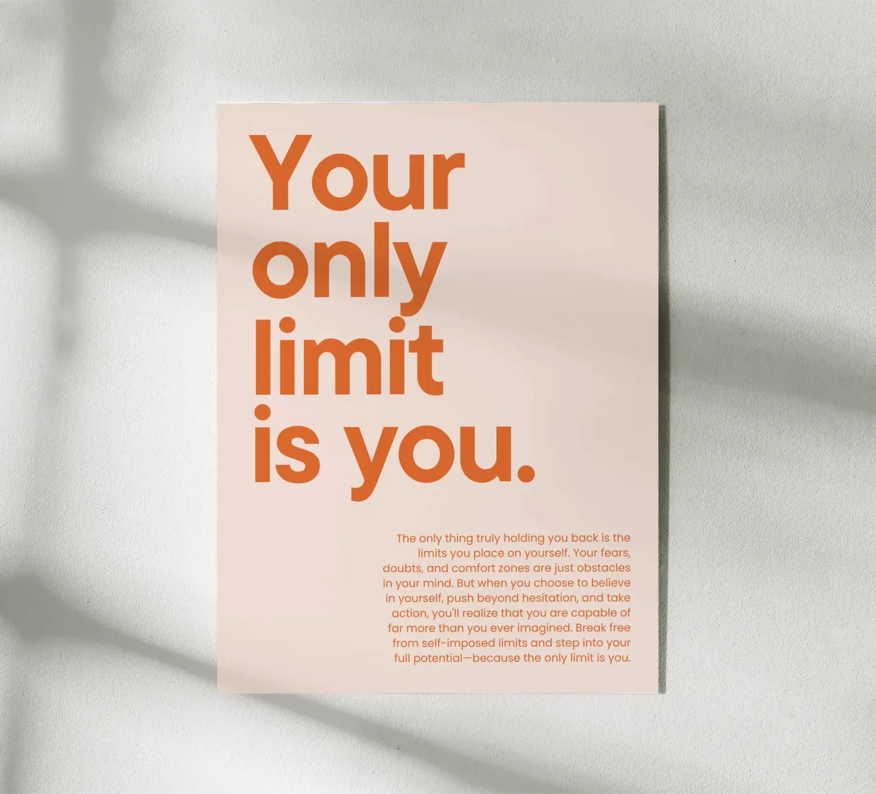 Your only limit is you metacrilato de NoordalLiving