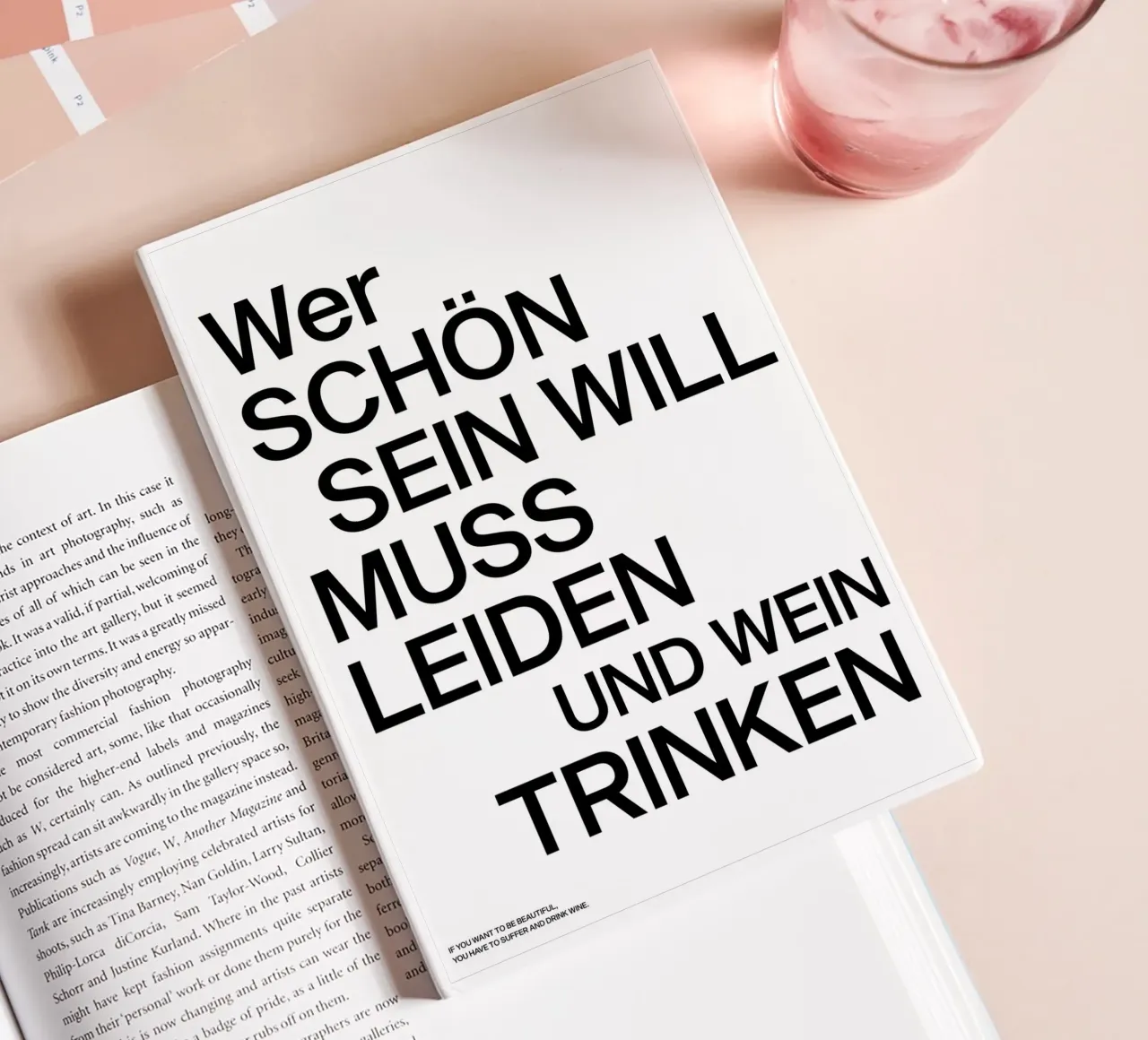 Drink Wine and Suffer notebook by Attaboy Dsgn