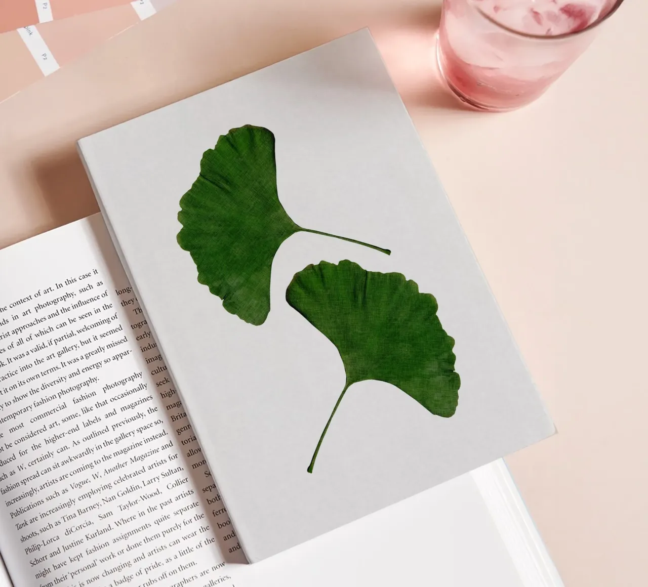 Ginkgo Leaf II notebook by Orara Studio