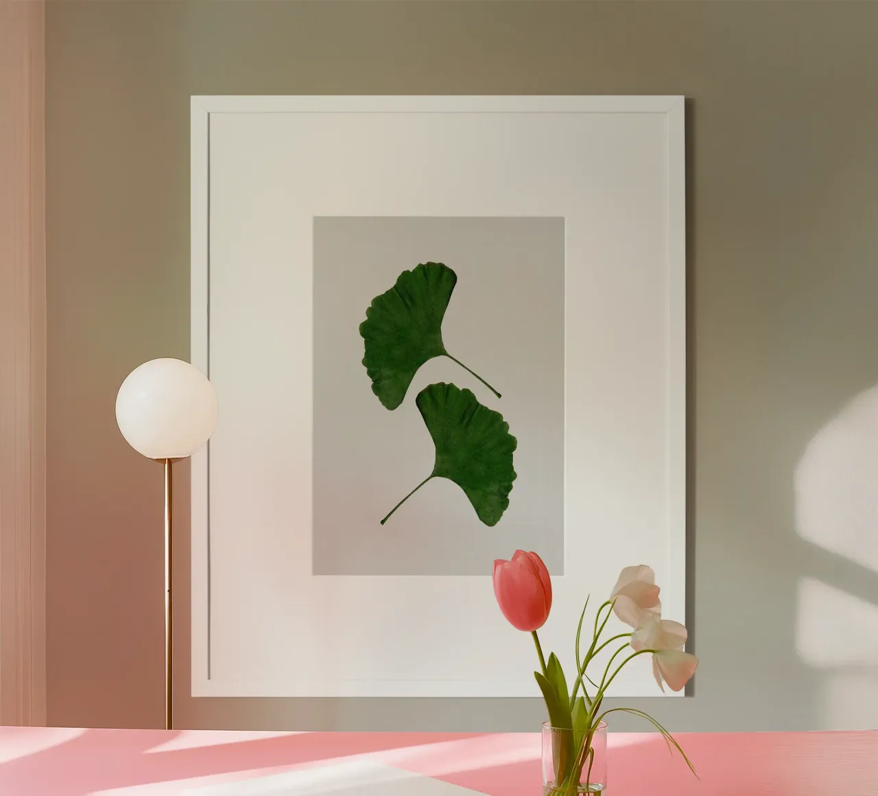 Foglia di ginkgo II carta hahnemühle da Orara Studio
