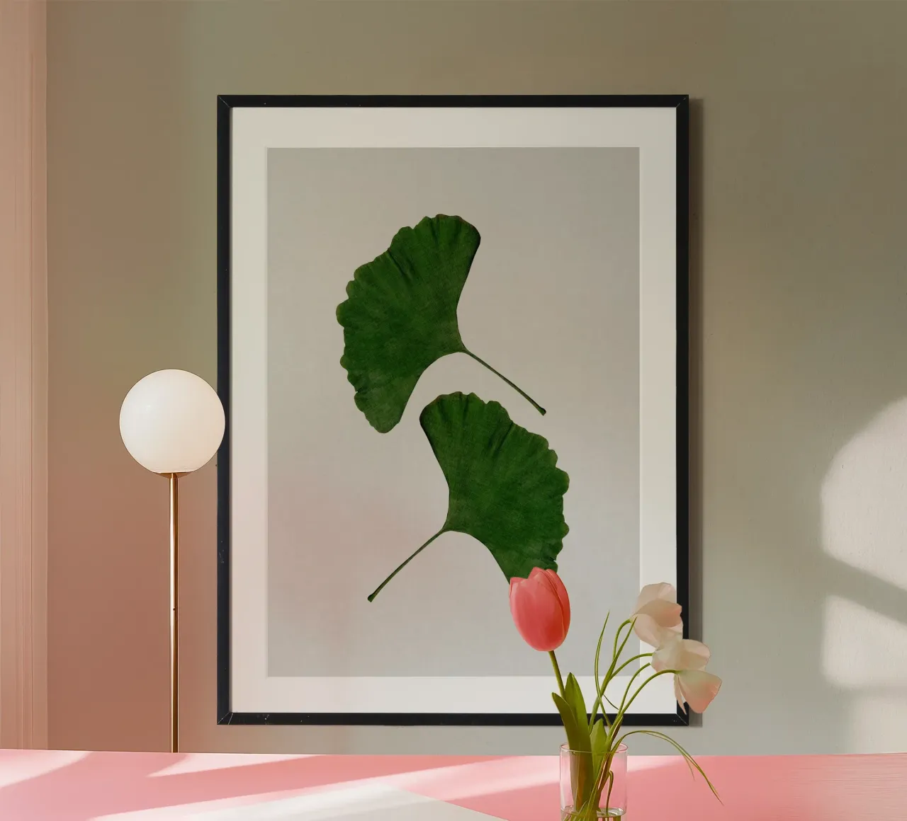Foglia di ginkgo II carta hahnemühle da Orara Studio