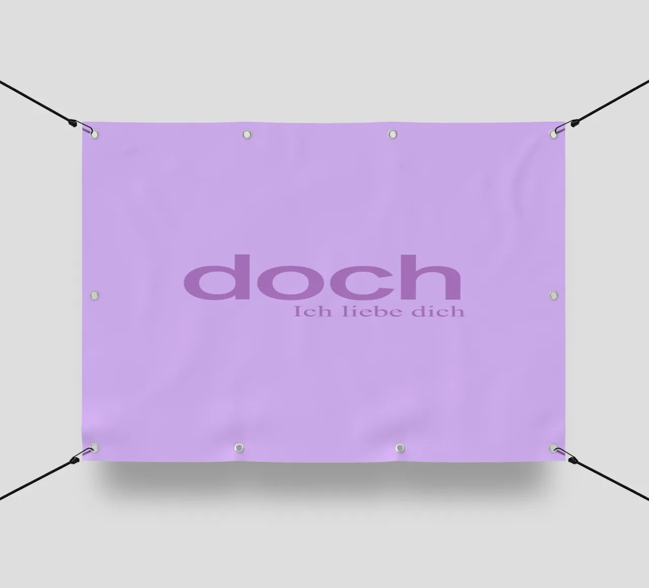 Doch Ich Liebe Dich telo in pvc da Attaboy Dsgn