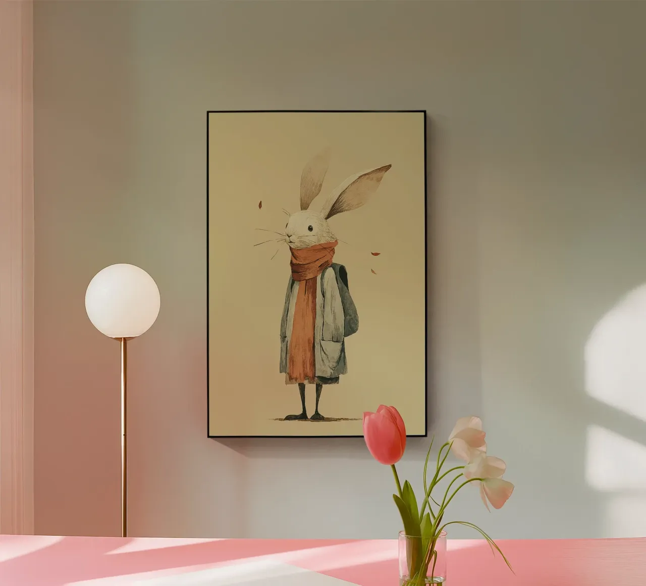 The Little Hiker Rabbit plexiglass da wonderfolk