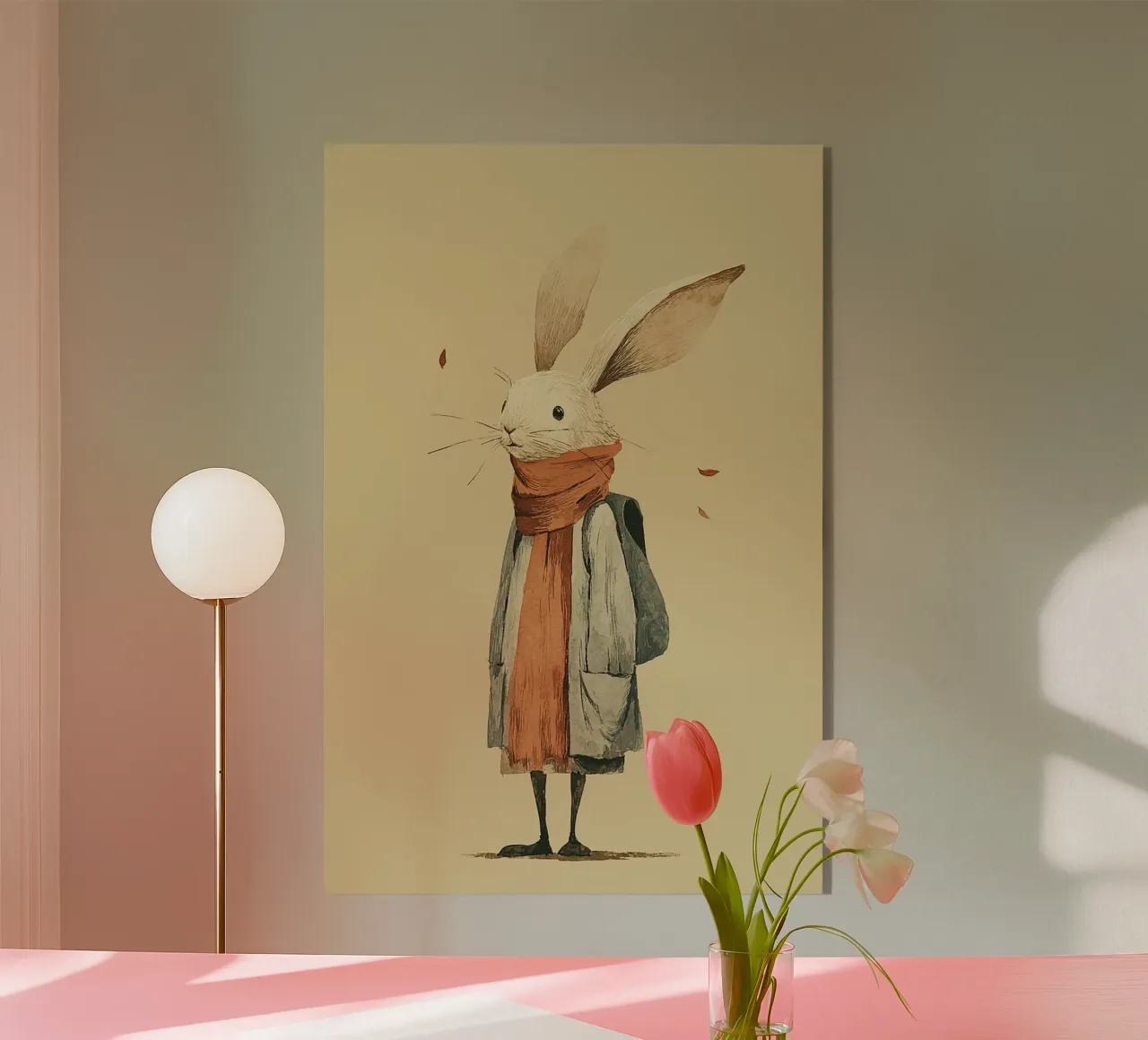The Little Hiker Rabbit plexiglass da wonderfolk