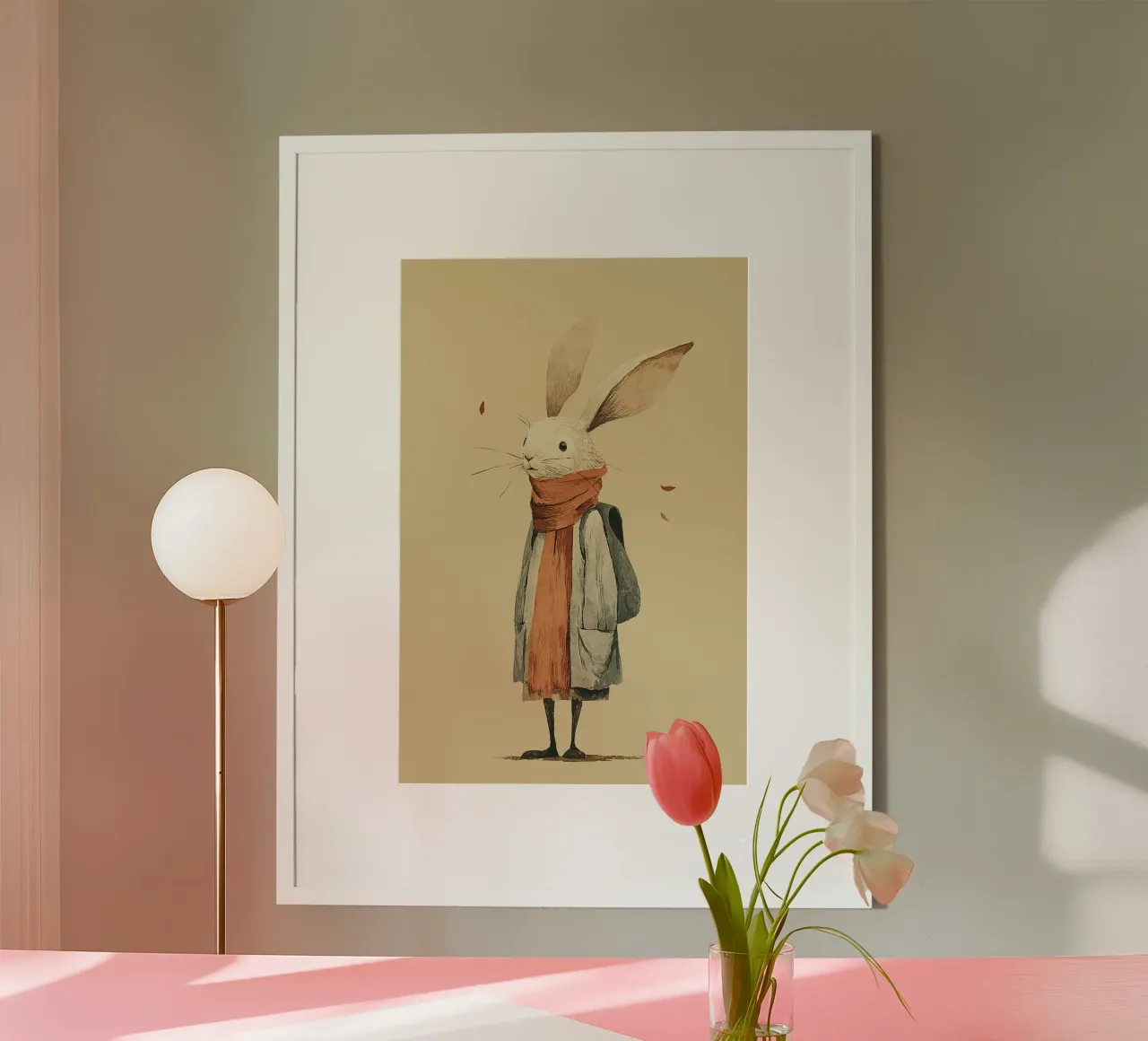 The Little Hiker Rabbit carta hahnemühle da wonderfolk