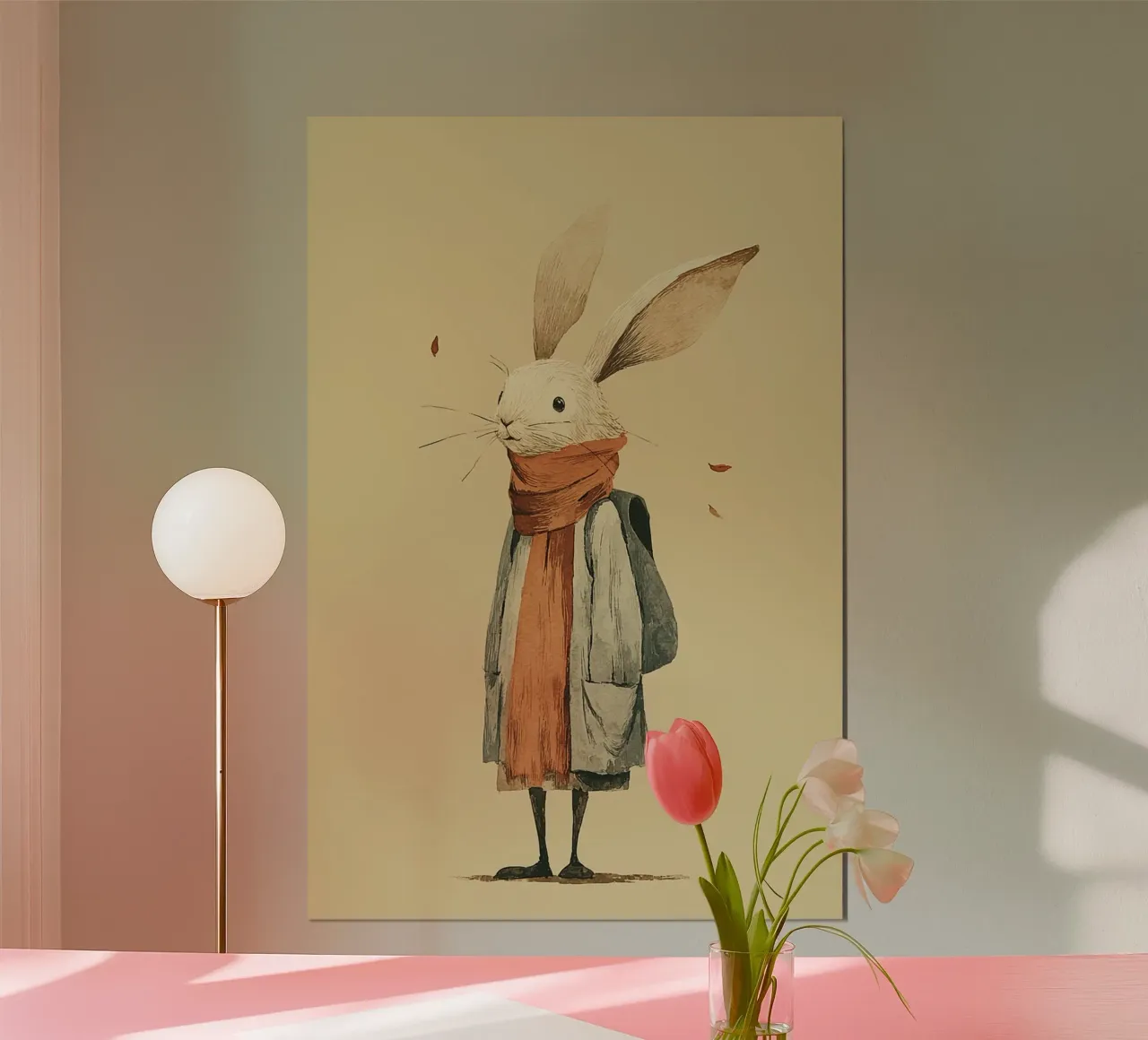 The Little Hiker Rabbit carta hahnemühle da wonderfolk