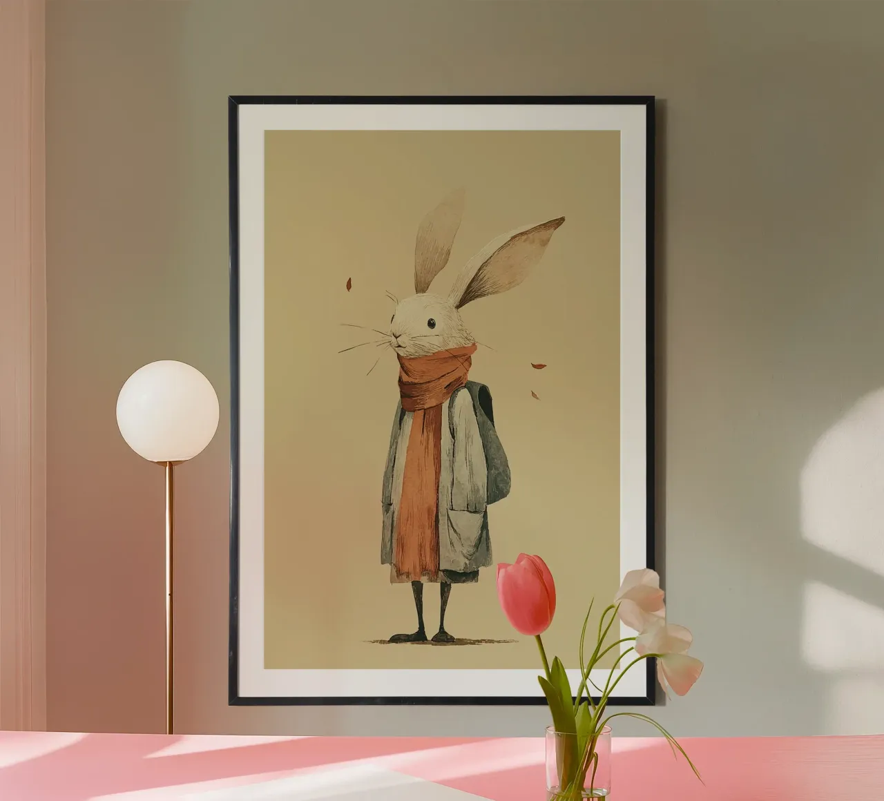 The Little Hiker Rabbit carta hahnemühle da wonderfolk