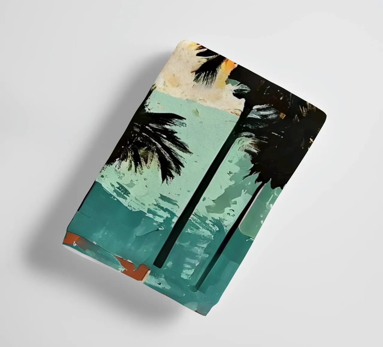 Sunset Palm Trees towel by Artistic-shop