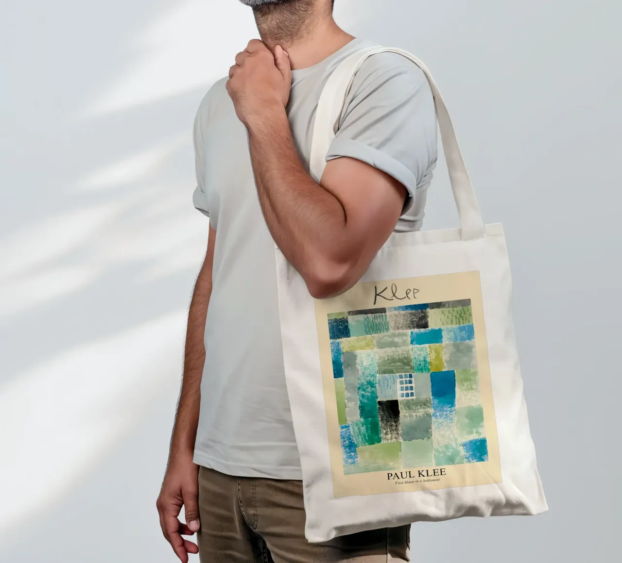 Paul Klee Calming Painting borsa in juta da EverLuvv Studio