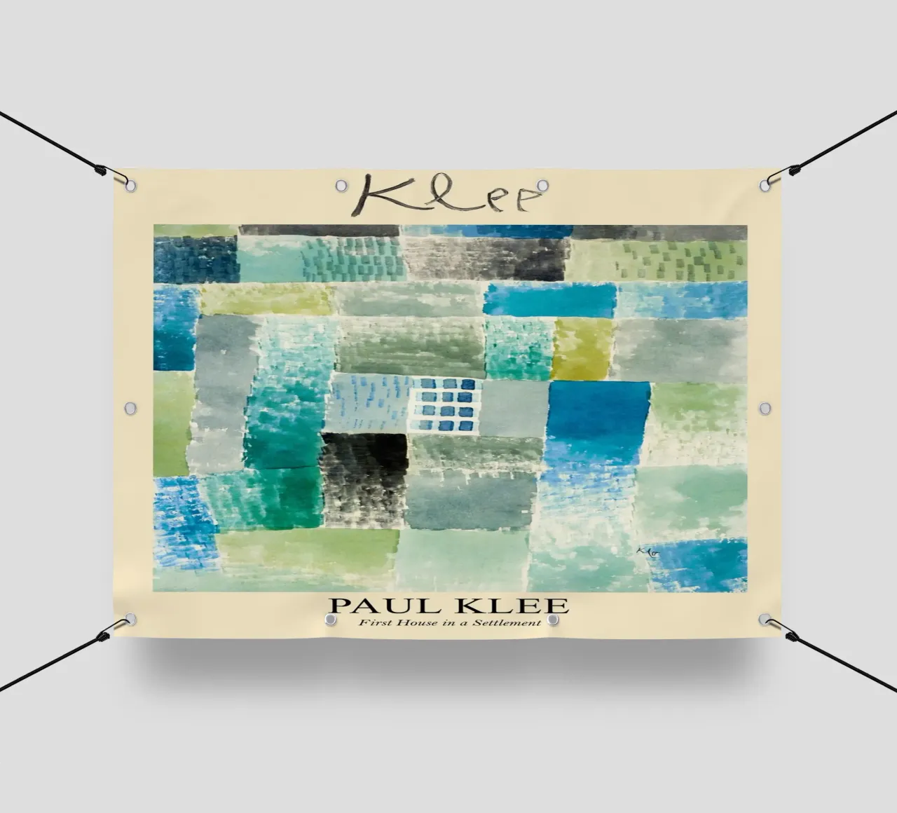 Paul Klee Calming Painting telo in pvc da EverLuvv Studio