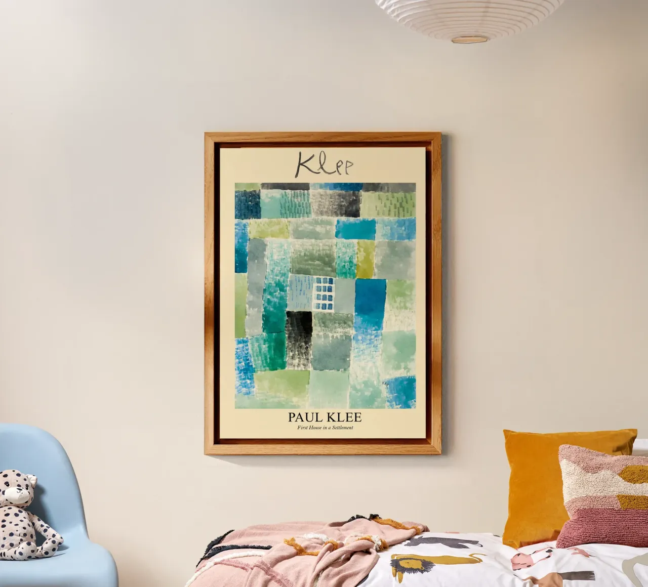 Paul Klee Calming Painting pannello forex da EverLuvv Studio
