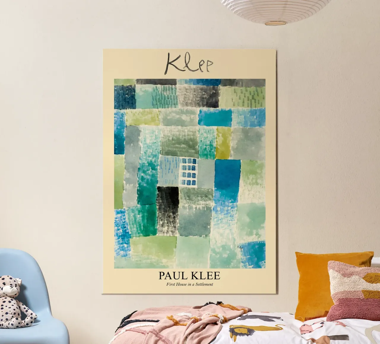 Paul Klee Calming Painting pannello forex da EverLuvv Studio