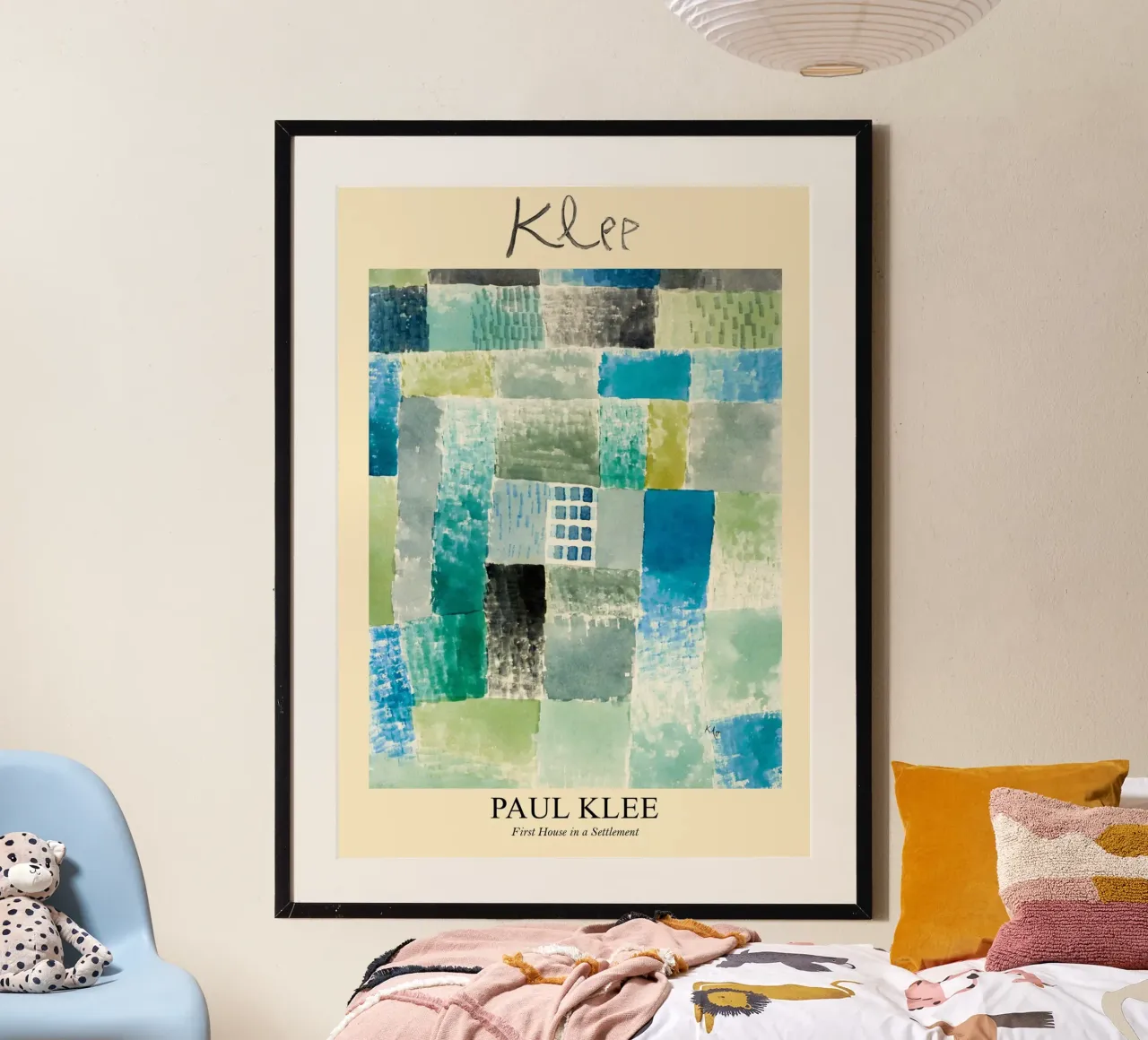 Paul Klee Calming Painting carta hahnemühle da EverLuvv Studio