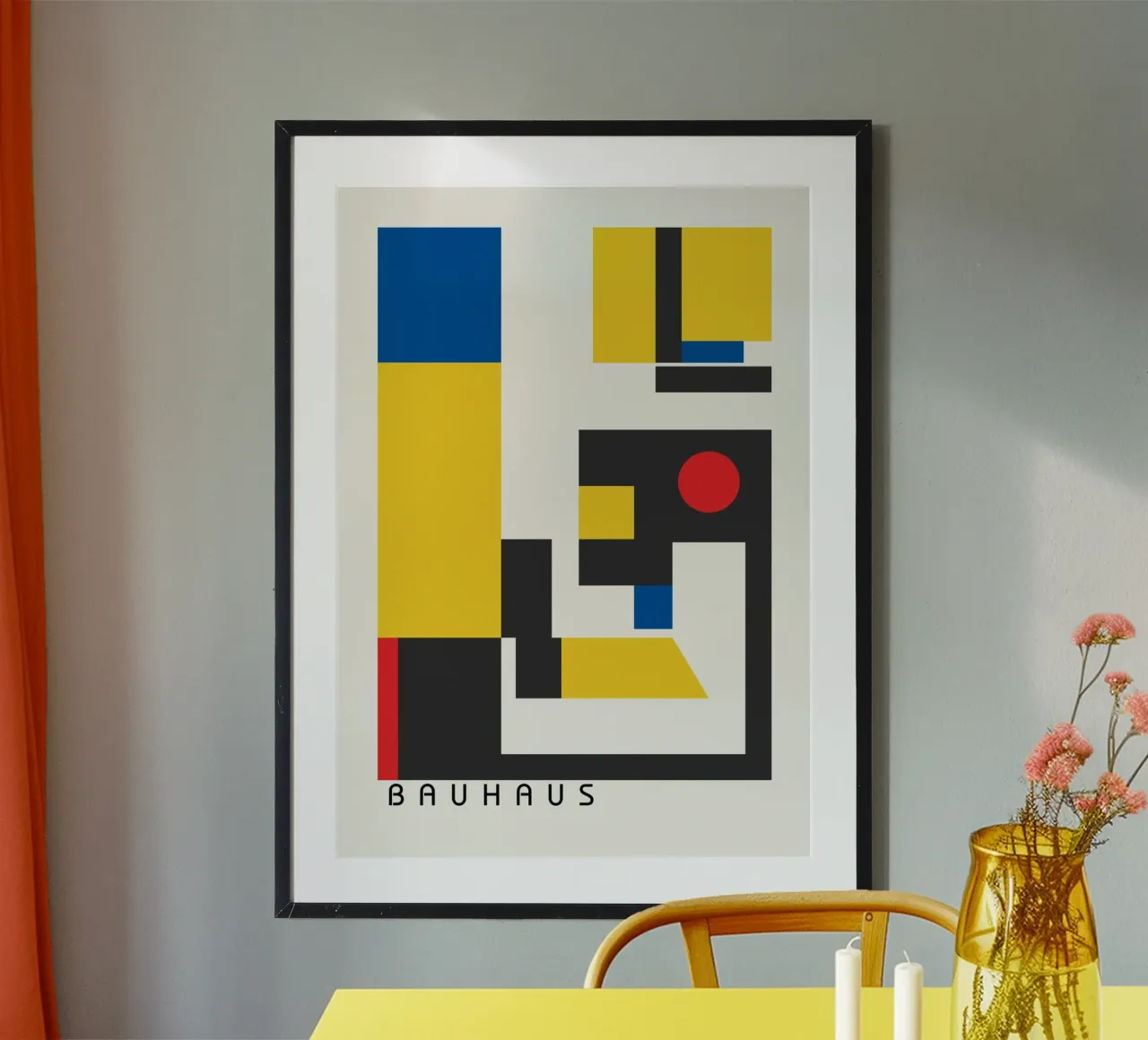 Bauhaus Primary Colors Abstract | Geometric & Constructivist hahnemühle de Grungeo
