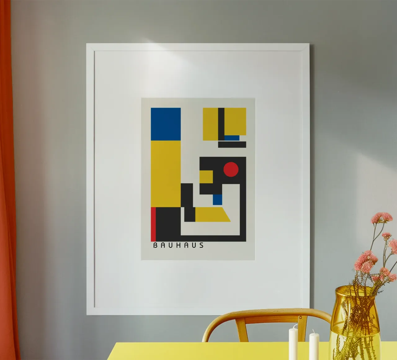 Bauhaus Colori primari Astratto | Geometrico e Costruttivista carta hahnemühle da Grungeo