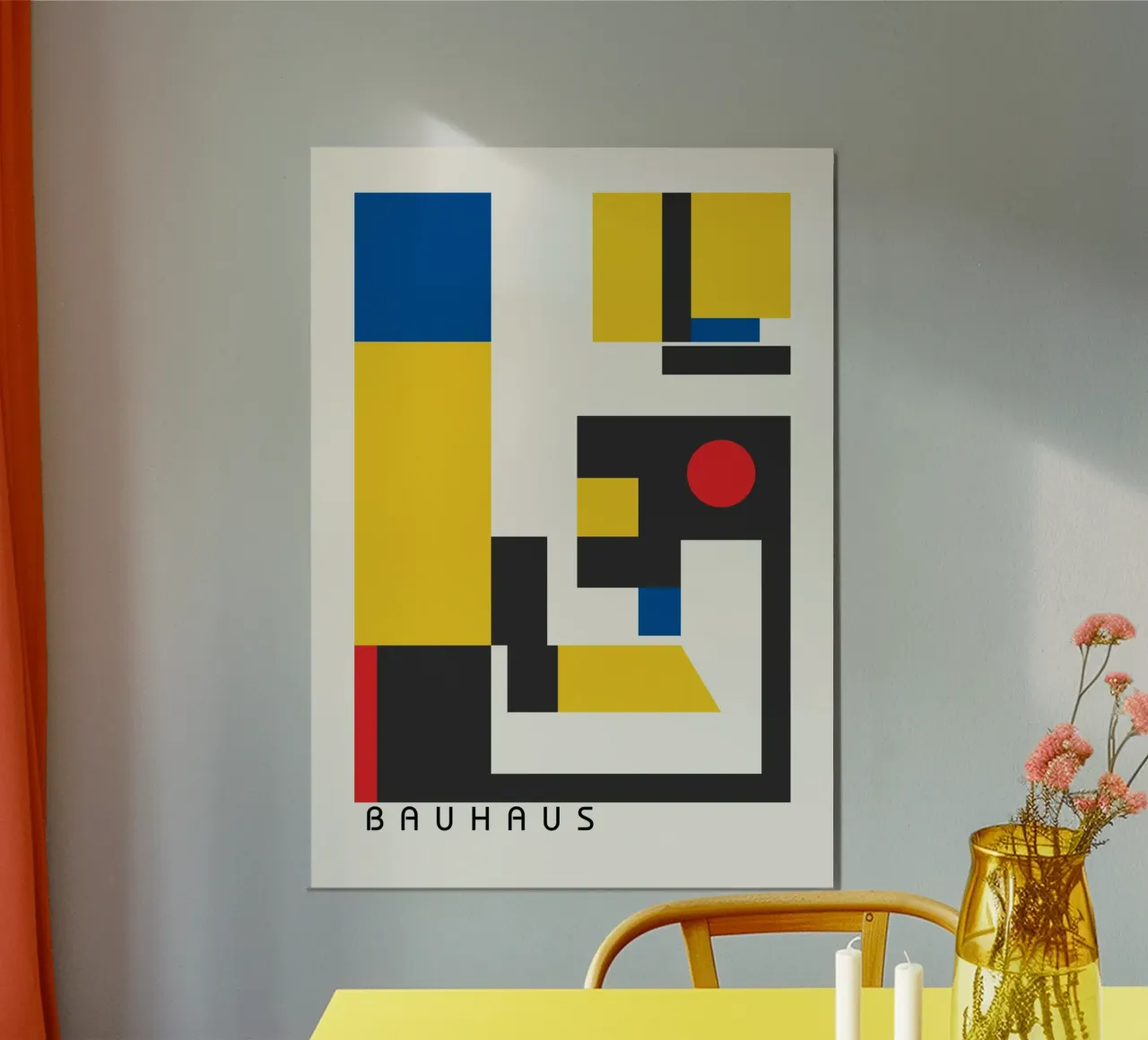 Bauhaus Primary Colors Abstract | Geometric & Constructivist hahnemühle de Grungeo