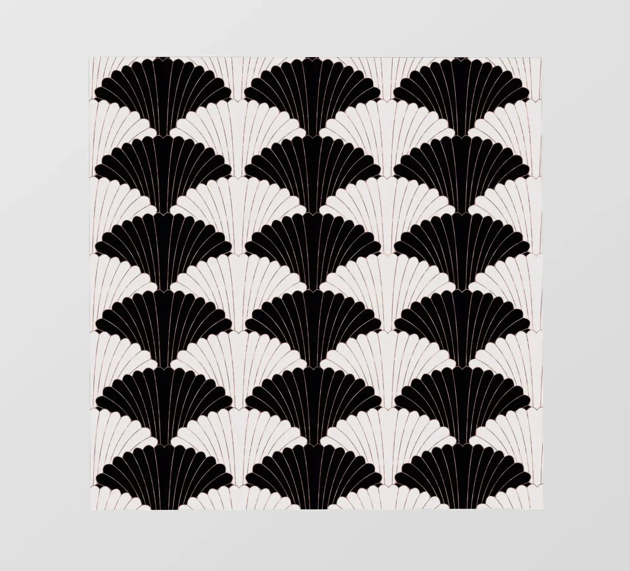 Art Deco in black and white with gold shimmer photo wallpaper by CalliLetters